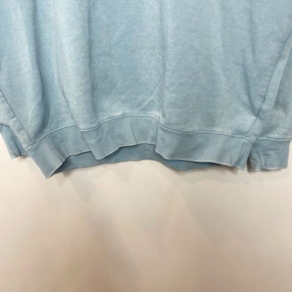 Reflex Burnout Oversized Sweatshirt Light Blue Comfy Loungewear Size Large - Picture 4 of 9